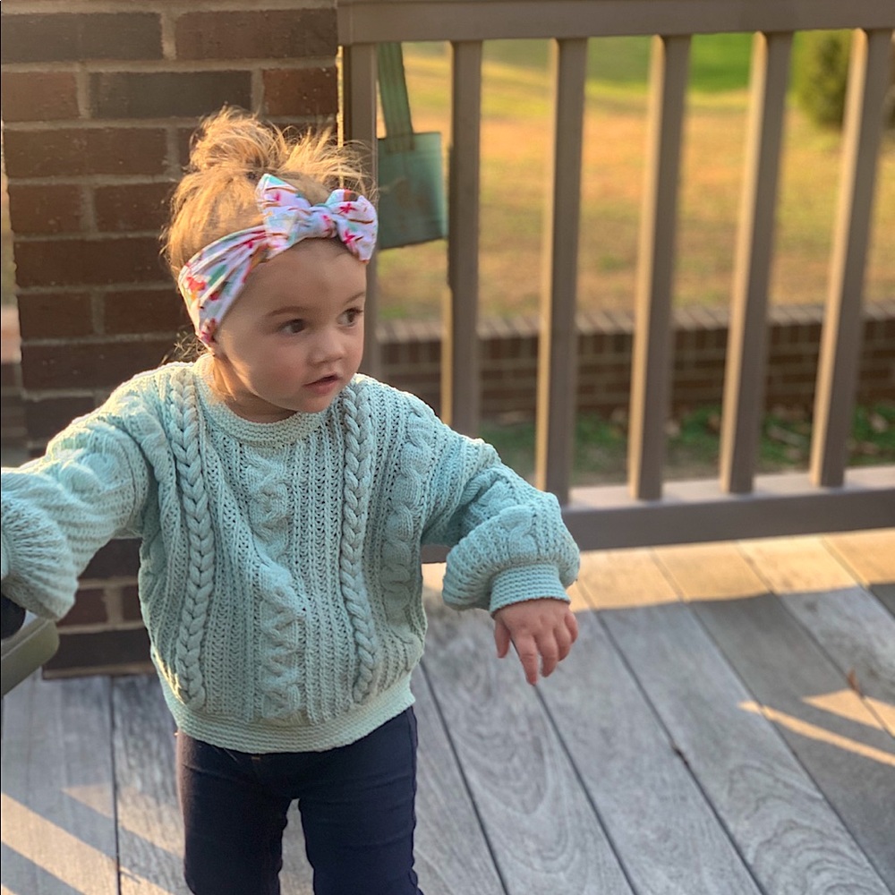 Genuine kids balloon sleeve knit sweater 2T - Picture 9 of 10